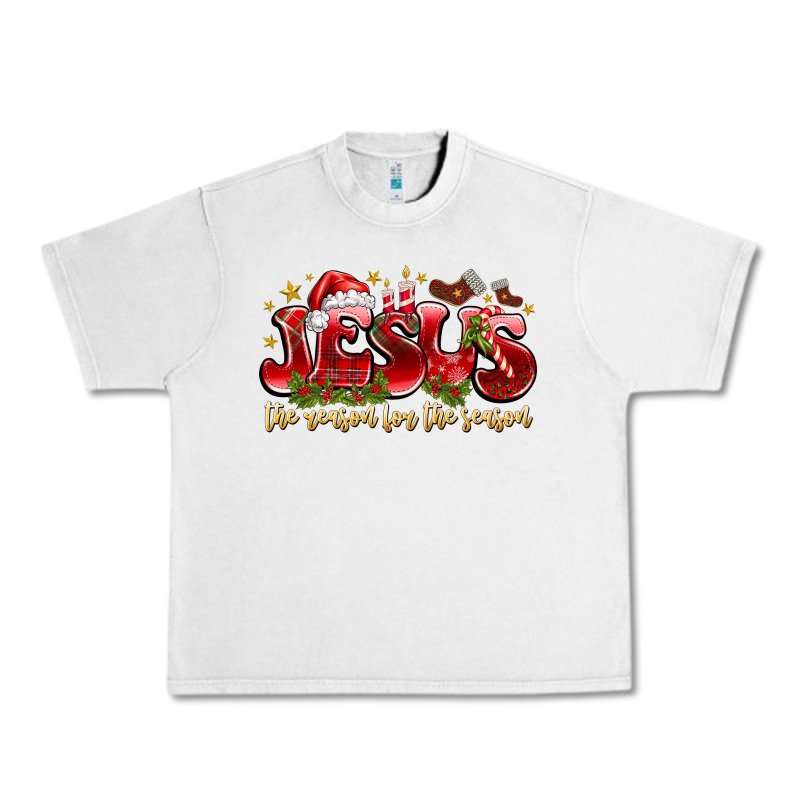 Jesus The Reason For The Season Urban Heavy Tee by CowhideDigitalArt | Teevron