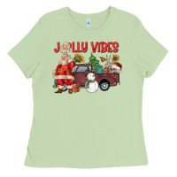 Matcha Jolly Vibes Ladies Tee - CowhideDigitalArt