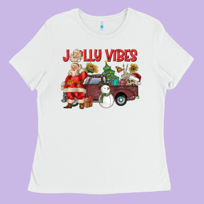 Jolly Vibes Ladies Tee Designed By Cowhidedigitalart
