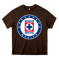 Chocolate Brown escudo del cruz azul ac Heavy Core Tee - linhVisuals