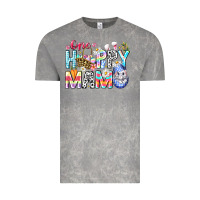 Cloud Rock One Happy Mama Easter Bunny Vintage Tee - CowhideDigitalArt