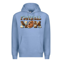 Colony Blue football mom football smiley face Premium Hoodie - BarkalooDesign