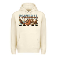 Sandshell football mom football smiley face Premium Hoodie - BarkalooDesign