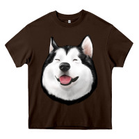 Chocolate Brown Husky Heavy Core Tee - Jasminsmagicworld