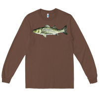 Chestnut Striped Bass Long Sleeve Tee - LillyAllenDesigns