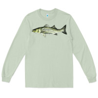 Matcha Striped Bass Long Sleeve Tee - LillyAllenDesigns