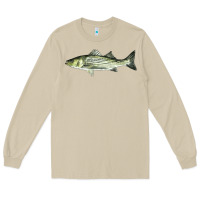 Mushroom Striped Bass Long Sleeve Tee - LillyAllenDesigns