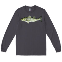 Smoke Striped Bass Long Sleeve Tee - LillyAllenDesigns