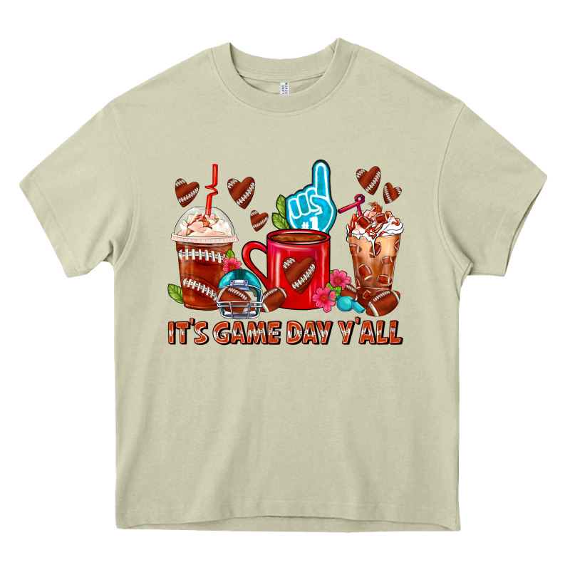 American Football Coffee Cup Heavy Core Tee by FaDigitalArtStudio | Teevron