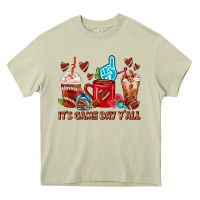 Mossy American Football Coffee Cup Heavy Core Tee - FaDigitalArtStudio