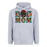 Heather Grey christmas dog mom dachshund Heavyweight Hoodie - RanaPortraitStore