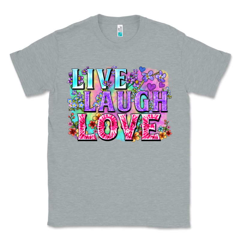 Live Laugh Love Hippie Valentine's Day Classic Tee by FaDigitalArtStudio | Teevron