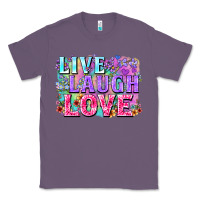 Lavender Live laugh love hippie Valentine's Day Classic Tee - FaDigitalArtStudio