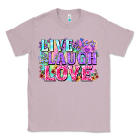 Lilac Live laugh love hippie Valentine's Day Classic Tee - FaDigitalArtStudio
