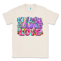 Natural Live laugh love hippie Valentine's Day Classic Tee - FaDigitalArtStudio