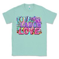Seafoam Live laugh love hippie Valentine's Day Classic Tee - FaDigitalArtStudio