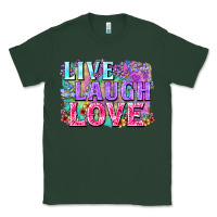Sports Green Live laugh love hippie Valentine's Day Classic Tee - FaDigitalArtStudio