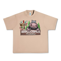 Burro IWant Hippopota maps For Christmas Urban Heavy Tee - CowhideDigitalArt