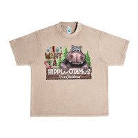 French Oak IWant Hippopota maps For Christmas Urban Heavy Tee - CowhideDigitalArt