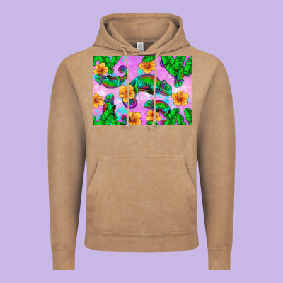 Chameleon Vintage Hoodie Designed By Artiststas