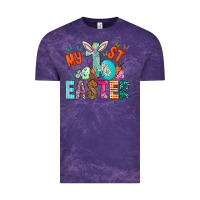 Cloud Purple My 1st Easter Vintage Tee - CowhideDigitalArt