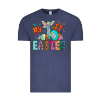Vintage Denim My 1st Easter Vintage Tee - CowhideDigitalArt