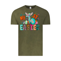 Vintage Olive My 1st Easter Vintage Tee - CowhideDigitalArt