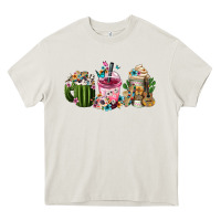 Cream Mexican Day Of The Dead Coffee Cups Heavy Core Tee - FaDigitalArtStudio