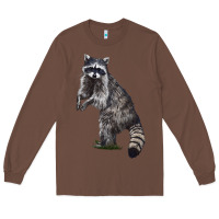 Chestnut Raccoon Illustrations Long Sleeve Tee - LillyAllenDesigns