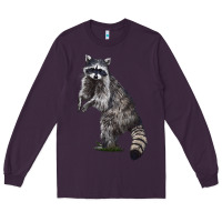 Plum Raccoon Illustrations Long Sleeve Tee - LillyAllenDesigns