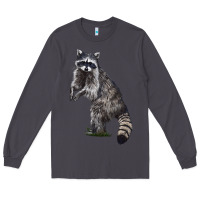 Smoke Raccoon Illustrations Long Sleeve Tee - LillyAllenDesigns