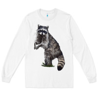 White Raccoon Illustrations Long Sleeve Tee - LillyAllenDesigns