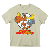 Mossy rocky & bullwinkle Heavy Core Tee - linhVisuals