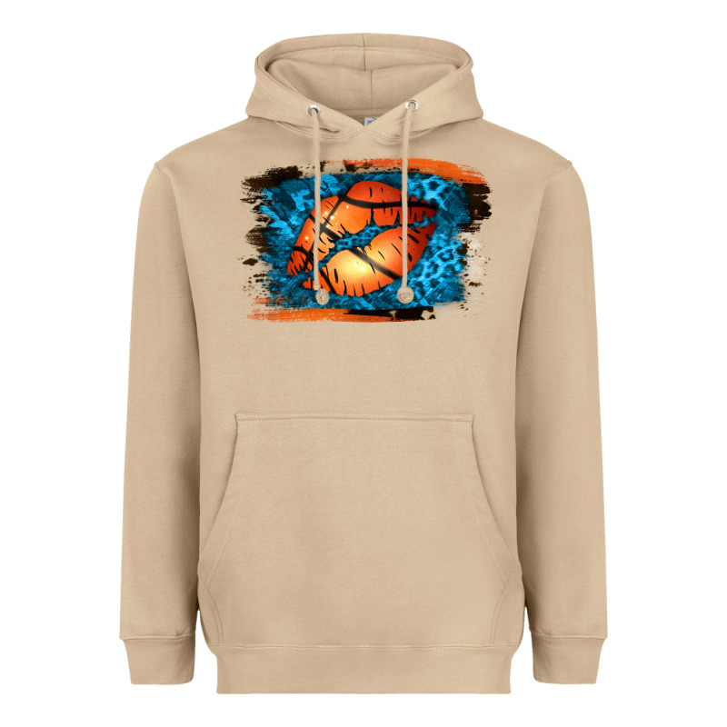 Basketball Lips Heavyweight Hoodie by Jasminsmagicworld | Teevron