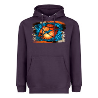 Plum Basketball Lips Heavyweight Hoodie - Jasminsmagicworld