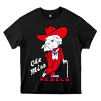 Black vintage colonel reb Heavy Core Tee - linhVisuals