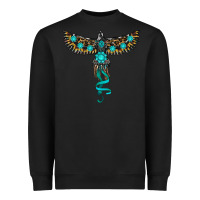 Black turquoise thunderbird Heavyweight Sweatshirt - RanaPortraitStore