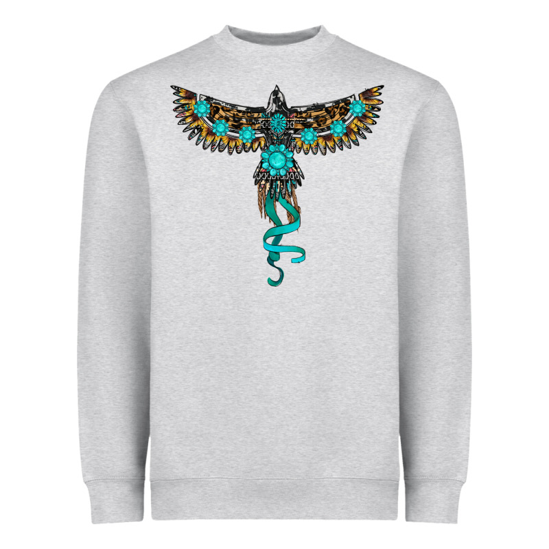 Turquoise Thunderbird Heavyweight Sweatshirt by RanaPortraitStore | Teevron