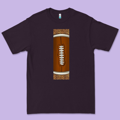 American Football With Leopard Pen Wraps Premium Tee Designed By Bundleandbundleshop