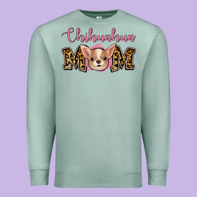 Chihuahua Mom Premium Sweatshirt Designed By Jasminsmagicworld