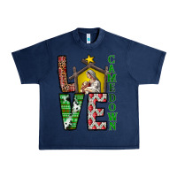 Navy Love Come Down Urban Heavy Tee - CowhideDigitalArt