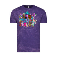 Cloud Purple Silly Rabbit Easter Is For Jesus Vintage Tee - CowhideDigitalArt