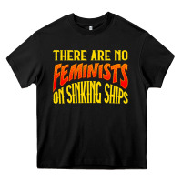 Black anti feminist there are no feminists Heavy Core Tee - linhVisuals