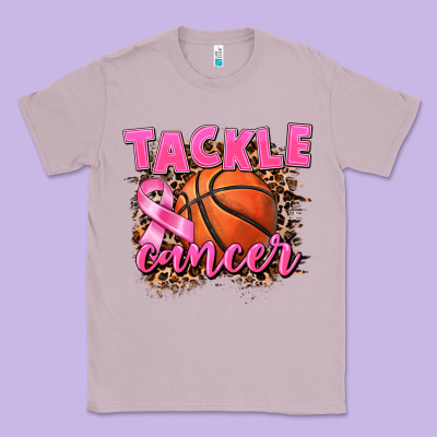 Tackle Cancer Basketball Classic Tee Designed By Fadigitalartstudio