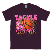 Plum Tackle Cancer Basketball Classic Tee - FaDigitalArtStudio