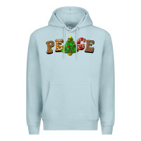 Blue Mist christmas peace Premium Hoodie - BarkalooDesign