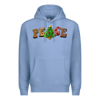 Colony Blue christmas peace Premium Hoodie - BarkalooDesign