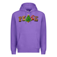 Purple christmas peace Premium Hoodie - BarkalooDesign