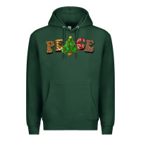 Sports Green christmas peace Premium Hoodie - BarkalooDesign