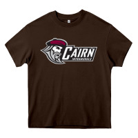 Chocolate Brown cairn university Heavy Core Tee - linhVisuals